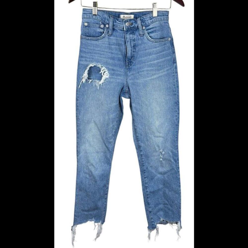 Madewell Classic Straight Destructed Women’s Size 25 High‎ Waisted
